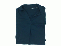 Women's blue long-sleeved shirt