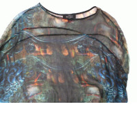 A thin black coat with a pattern A thin black coat with a pattern