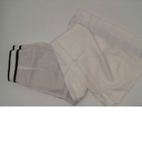 Women's white pants with black pattern Women's white pants with black pattern