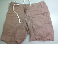 Men's brown linen shorts Men's brown linen shorts