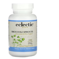 Eclectic Herb, freeze dried broccoli sprouts, size 270 mg, contains 150 capsules, made from vegetables.