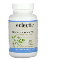 Eclectic Herb, freeze dried broccoli sprouts, size 270 mg, contains 150 capsules, made from vegetables.
