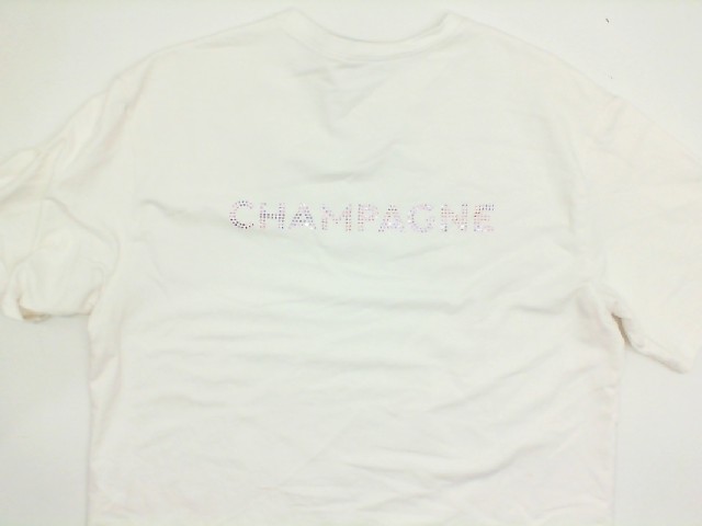 Blue t-shirt with CHAMPAGNE print Blue t-shirt with CHAMPAGNE print