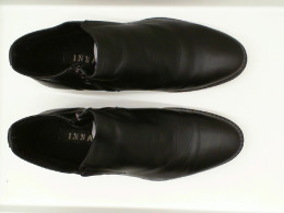 black leather shoes size 42