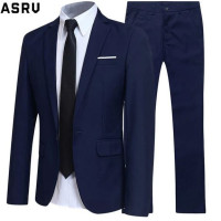 Men's blue suit