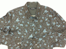 Blue long-sleeved collared shirt Blue long-sleeved collared shirt