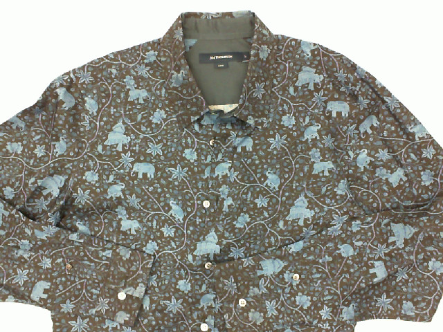 Blue long-sleeved collared shirt Blue long-sleeved collared shirt