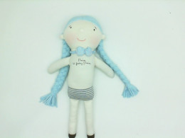 Doll girl with blue hair Doll girl with blue hair