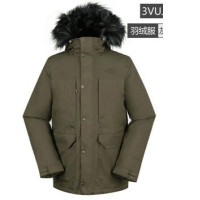 THE NORTH FACE Dark brown furry hooded sweater