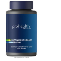 ProHealth Nicotinamide Riboside Pro 500. Patented NR Niagen 500mg Plus 250mg TMG. NAD Supplement Boosts NAD. NR Supplement Proven in 300 Studies. 30 Servings