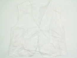White fabric vest size M White fabric vest size M