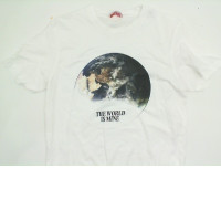 White DIESEL t-shirt with  planet print