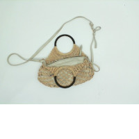 Beige-grey women's handbag