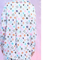 PLAY BOY Front button-down shirt, long sleeves, fabric printed with logo all over. PLAY BOY Front button-down shirt, long sleeves, fabric printed with logo all over.