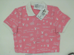 PLAY BOY Short sleeve shirt, fabric printed with logo all over 