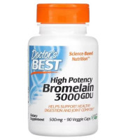 Doctor's Best High Potency Bromelain 3000 Gdu, 500 Mg
