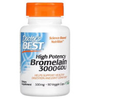 Doctor's Best High Potency Bromelain 3000 Gdu, 500 Mg