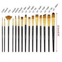 Set of 15 painting brushes