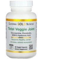 California Gold Nutrition Total Veggie Joint Vegetarian Glucosamine, Chondroitin, MSM & Hyaluronic Acid, 90 Veggie Capsules