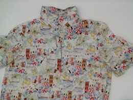 Long white dress with pattern