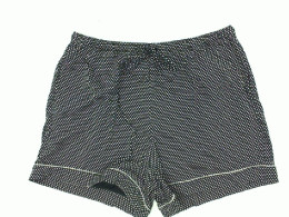 Blue shorts with white stripes