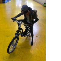 Japanese figure Aokiji on Bike series