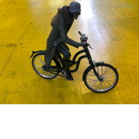 BIG SALE! Japanese figure Aokiji on Bike series (broken) 