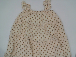 Children's dress, cream color with pattern Children's dress, cream color with pattern