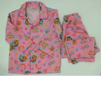 Pink patterned children's pajamas 2pcs Pink patterned children's pajamas 2pcs