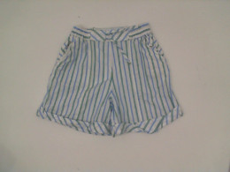 Light blue children's pants with blue stripes