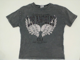 Gray children's round neck shirt