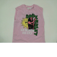 Pink children's sleeveless shirt