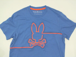 Light blue round neck shirt with pattern