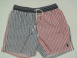 Men's blue and red shorts