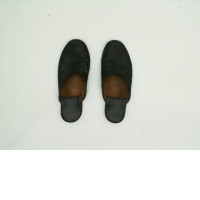 Black men's flip-flops size 43