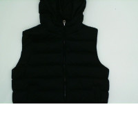 Black vest with hood