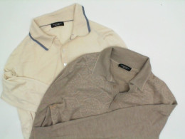 Set of 2 STEFANO fabric sweatshirts with long sleeves and collar