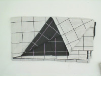 White and gray checkered sheet 180x200