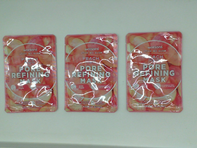 Set of Watsons Peach Pore Refining Mask (3pcs/set) Set of Watsons Peach Pore Refining Mask (3pcs/set)