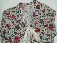 Cream colored floral coat