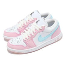 NIKE Air Jordan 1 Retro OG Low 'white/Pink/Foam/Glacier blue' HM3706-141 