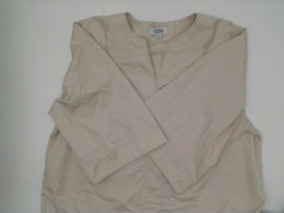 Cream long sleeve v-neck shirt Cream long sleeve v-neck shirt