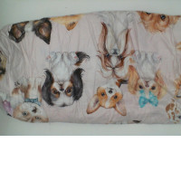 Dog pattern bedspread