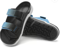 USED BIRKENSTOCK Men Flats Sandal (Blue USED BIRKENSTOCK Men Flats Sandal (Blue