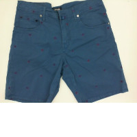 Blue men's shorts with star print Blue men's shorts with star print