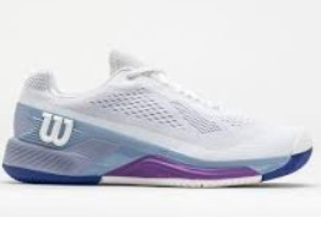USED WILSON WHITE PURPLE SHOES USED WILSON WHITE PURPLE SHOES