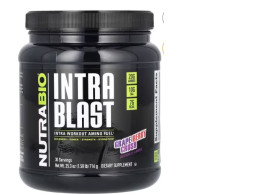 NutraBio, Intra Blast, Intra Workout Amino Fuel, Grape Berry Crush, 1.58 lb (716 g)