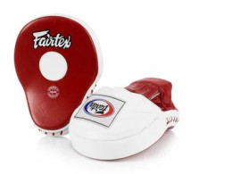 Fairtex FMV9 Contoured Focus Mitts  RED&WHITE