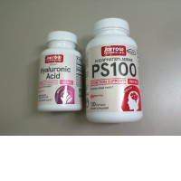 Set of 2 Jarrow Formulas Hyaluronic Acid - Beauty and Phosphatidylserine PS1000 - Brain Health