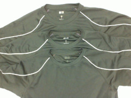 Set of Black round neck sports shirt (3pcs/set)